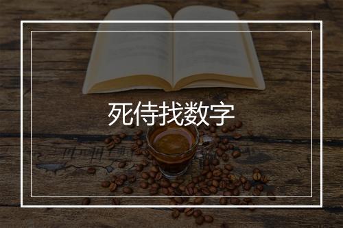 死侍找数字