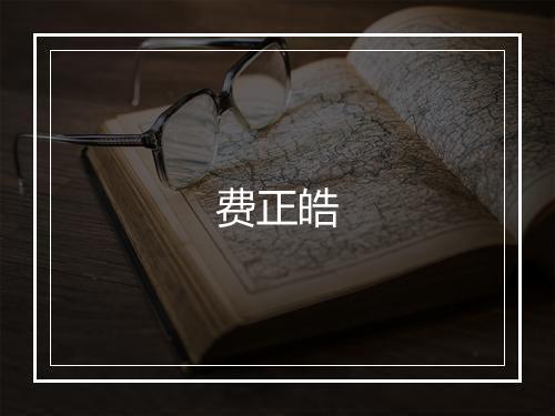 费正皓