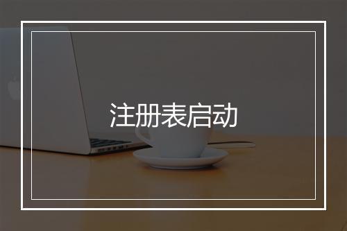 注册表启动