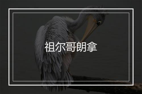 祖尔哥朗拿