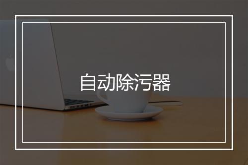 自动除污器