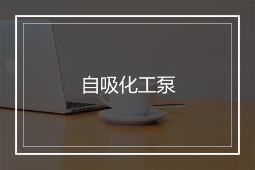 自吸化工泵