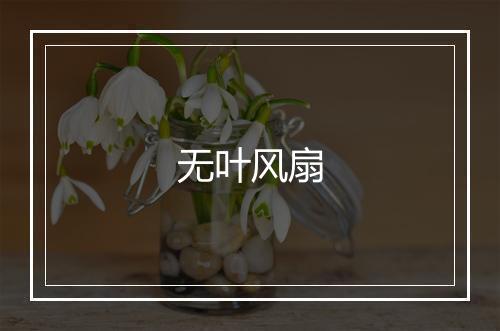 无叶风扇