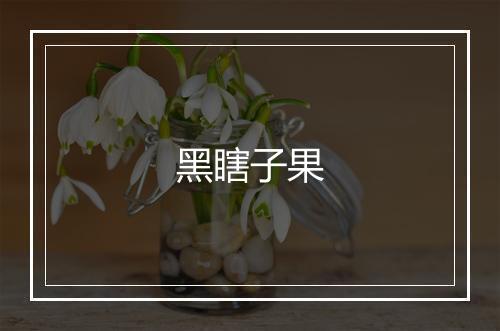 黑瞎子果