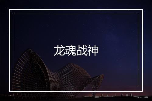 龙魂战神