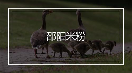 邵阳米粉