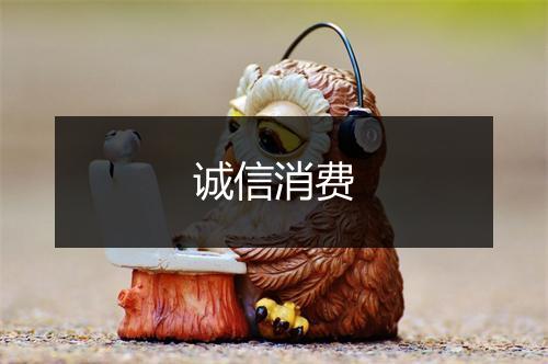 诚信消费