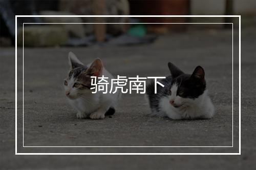 骑虎南下