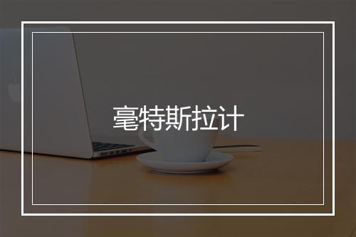 毫特斯拉计