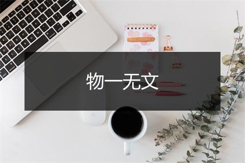 物一无文