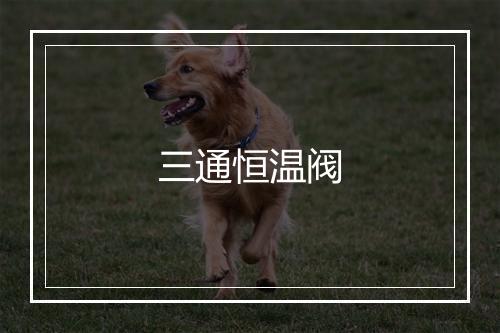 三通恒温阀