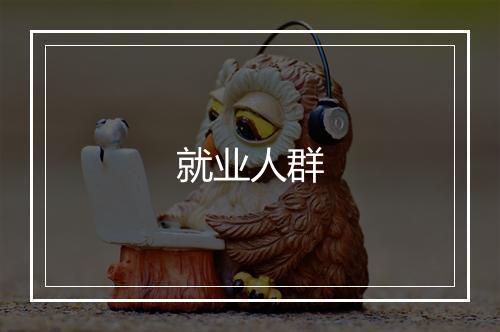 就业人群