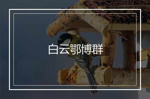 白云鄂博群