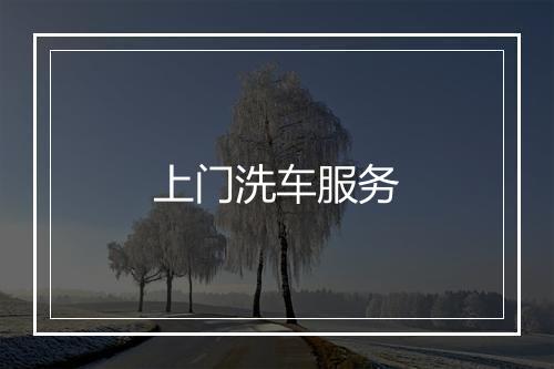 上门洗车服务