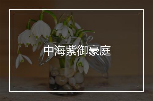 中海紫御豪庭