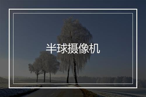 半球摄像机