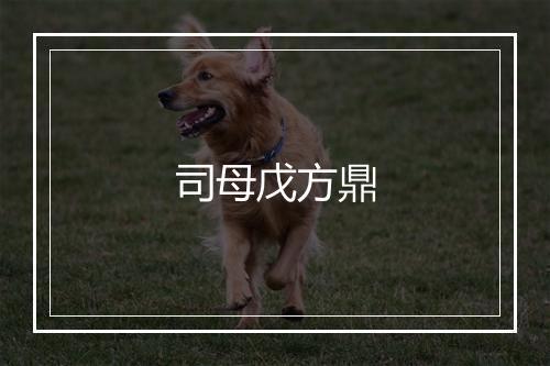 司母戊方鼎