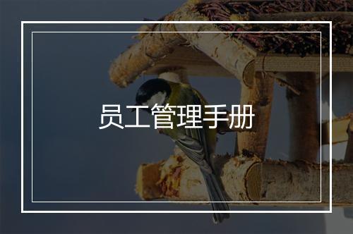 员工管理手册