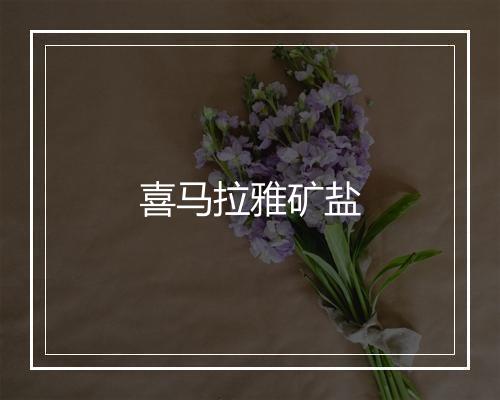 喜马拉雅矿盐