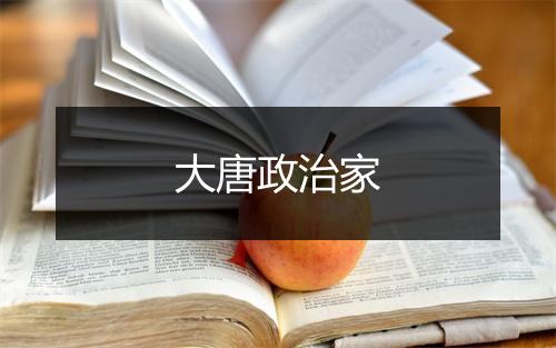 大唐政治家