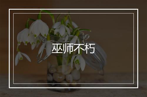 巫师不朽