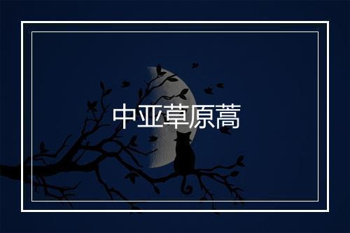 中亚草原蒿