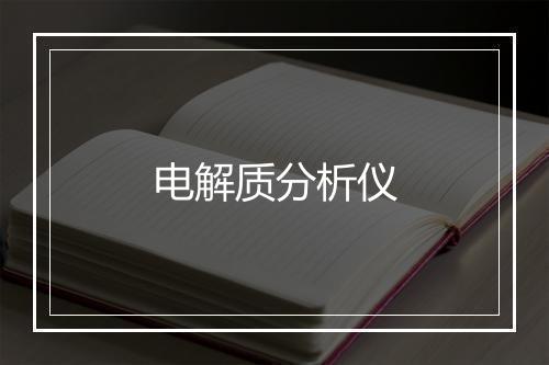 电解质分析仪