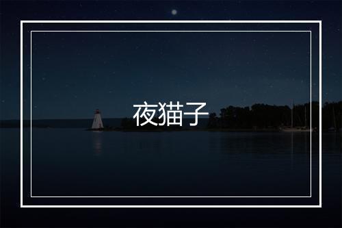 夜猫子