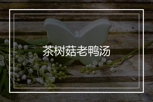 茶树菇老鸭汤