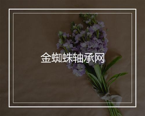 金蜘蛛轴承网