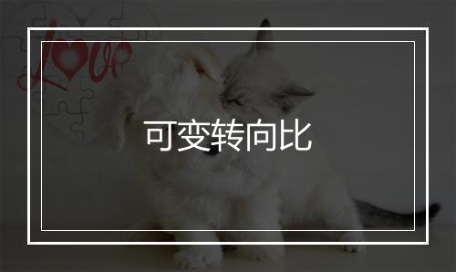 可变转向比