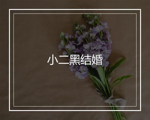 小二黑结婚