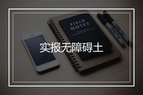 实报无障碍土