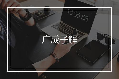 广成子解