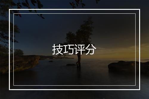 技巧评分