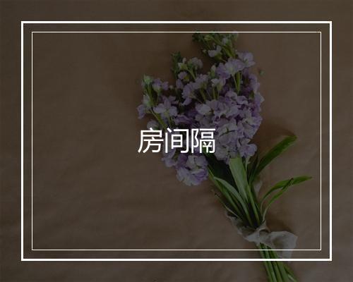 房间隔