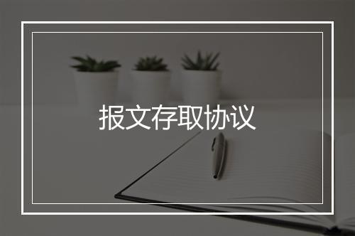 报文存取协议