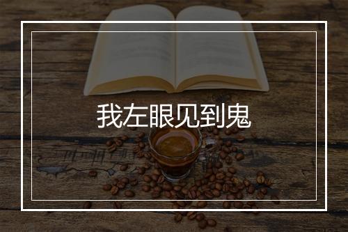 我左眼见到鬼