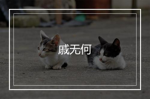 戚无何