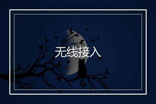 无线接入