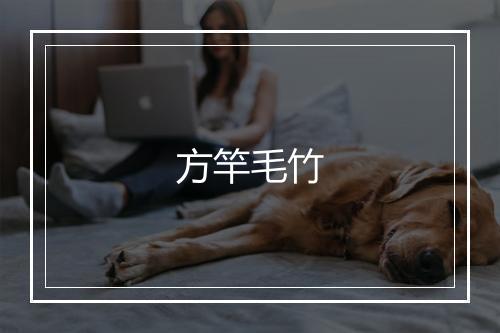 方竿毛竹