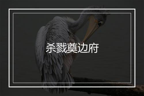 杀戮奠边府