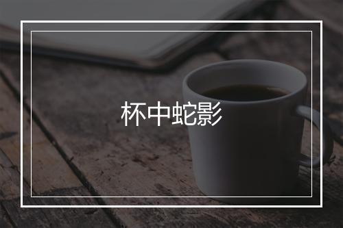 杯中蛇影