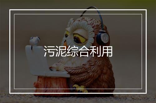 污泥综合利用