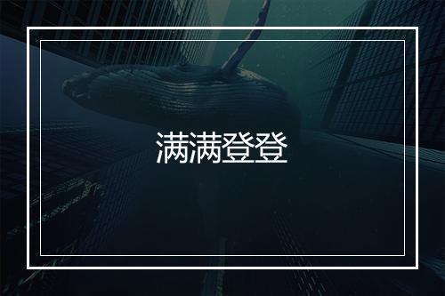 满满登登