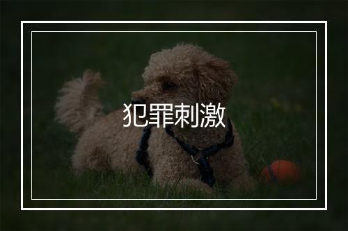 犯罪刺激