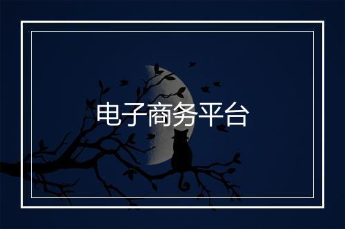 电子商务平台