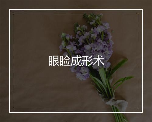 眼睑成形术