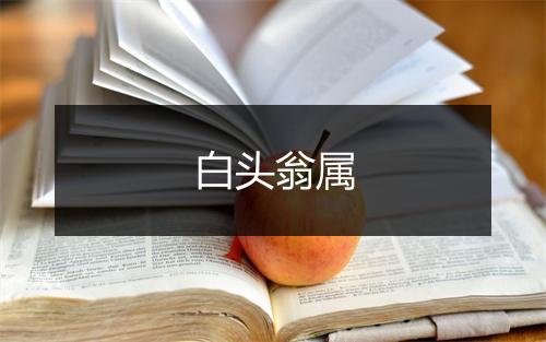 白头翁属