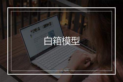 白箱模型